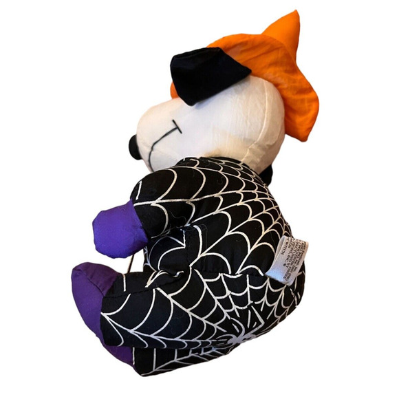 Peanuts Snoopy Halloween Witch Plush Stuffed Animal Orange Hat Parachute - Picture 4 of 6